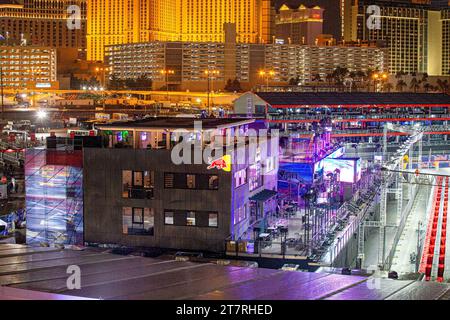 Las Vega, Nevada, USA 16.11.2023, Oracle Red Bull Racing Energiestation während FORMEL 1 HEINEKEN SILVER LAS VEGAS GRAND PRIX 2023 - 17.11. Bis 19.2023. Las Vega, Nevada, USA Stockfoto