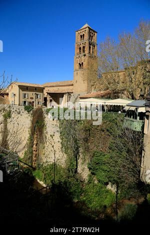 Moustiers Sainte Marie, eines der schönsten Dörfer Frankreichs, Provence, Frankreich Stockfoto