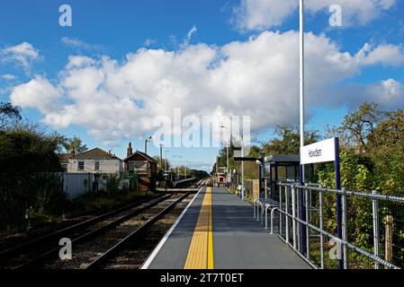 Der Bahnhof in Howden, East Yorkshire, England Großbritannien Stockfoto