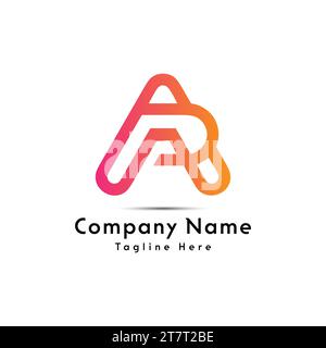 AP Letter Creative Logo-Symbol Stock Vektor