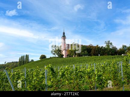 Wallfahrtskirche Birnau, Barockkirche, Außenansicht, Uhldingen-Mühlhofen am Bodensee, Baden-Württemberg, Deutschland, Europa Stockfoto