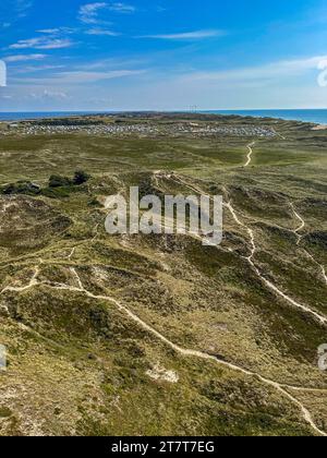 Dünen auf Holmsland Klit bei Hvide Sande, Dänemark. Stockfoto