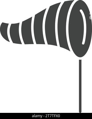 Vektorbild des Windsock-Symbols. Stock Vektor