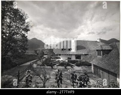 Foto Wasow Ruhpolding, Chiemgau, Landhaus Schmucker, Blick aus Nordosten, Fotografie. Foto nach 1939 Stockfoto