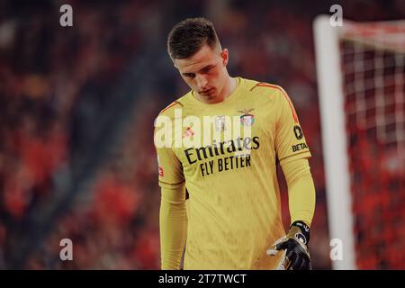 Anatoliy Trubin während des Spiels 23/24 in der Liga Portugal zwischen SL Benfica und Sporting CP im Estadio da Luz, Lissabon, Portugal. (Maciej Rogowski) Stockfoto