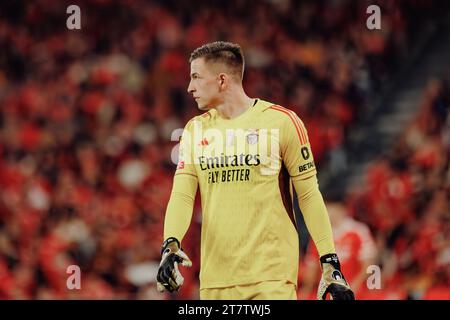 Anatoliy Trubin während des Spiels 23/24 in der Liga Portugal zwischen SL Benfica und Sporting CP im Estadio da Luz, Lissabon, Portugal. (Maciej Rogowski) Stockfoto