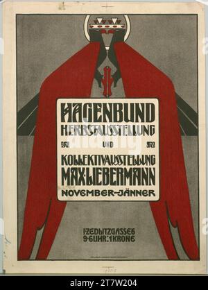 Joseph Urban Hagenbund Herbstausstellung und Kollektivausstellung Max Liebermann. Farbe 1904 , 1904 Stockfoto