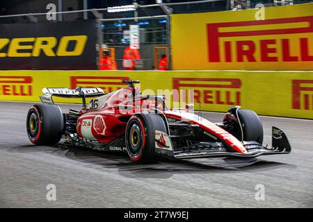 Charles Leclerc (MON) Ferrari SF-23 während der FORMEL 1 HEINEKEN SILVER LAS VEGAS GRAND PRIX 2023 - 17. November bis 19. November 2023 Las Vega, Nevada, USA Stockfoto