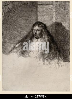 Rembrandt Harmensz. Van Rijn, die große jüdische Braut. Ätzung, Kupferstich und eine Spitze 1635 , 1635 Stockfoto