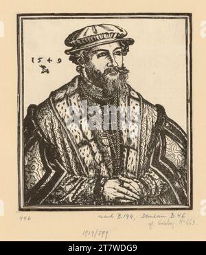 Lucas Cranach d. J. Dr. Christian Brück, Gen. Pontanus. Holzschnitt Stockfoto