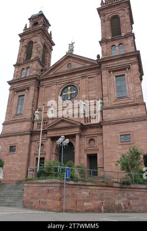 Kirche St.-Johannes-Nepomuk-Kirche in Eberbach Stockfoto