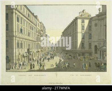 Carl Schütz Kohlmarkt. Ätzen, farbig 1794 , 1794 Stockfoto