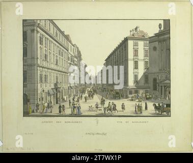 Carl Schütz Kohlmarkt. Ätzen, farbig 1794 , 1794 Stockfoto