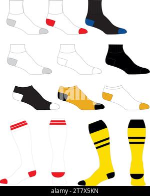 Sportsocken Stock Vektor