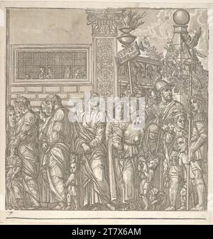 Andrea Andreani der Triumph von Julius Cäsar: Blatt 7. Clair OBSCUR Holzschnitt von vier Platten 1599 , 1599 Stockfoto