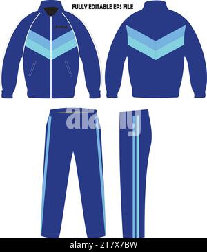 Track Suit Mock Up Vektor Stock Vektor