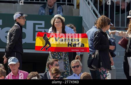 Ambiente während des Roland Garros 2015, des 11. Tages der französischen Tennis Open Day am 3. Juni 2015 im Roland Garros Stadion in Paris, Frankreich. Foto Loic Baratoux / DPPI Stockfoto