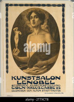 Hans Deiters Kunstsalon Lenobel; Cöln. Farbe um 1900 Stockfoto