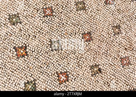 Mosaikboden in der römischen Villa Quintilii, Via Appia, Rom, Latium (Latium), Italien, Europa Stockfoto