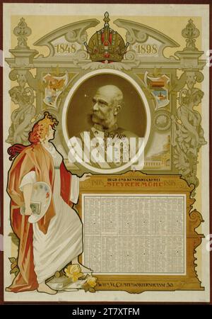 Anonym 1848-1898; Buch- und Kunstdruckerei „Steyrermühl“; 1898. Farbe 1897 , 1897 Stockfoto