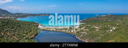 Strand Grande Pevero, Porto Cervo, Arzachena, Costa Smeralda, Sardinien, Italien, Mittelmeer, Europa Stockfoto