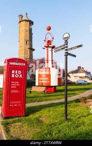 High Street des historischen Harwich, Essex, England, Großbritannien, Europa Stockfoto