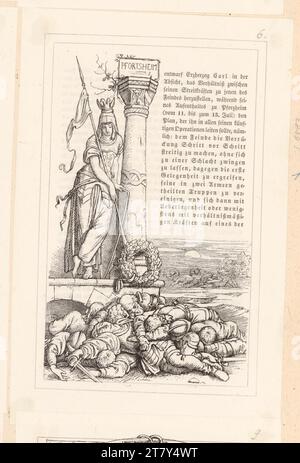 Moritz von Schwind (Zeichner in der Vorlage) Duller, Eduard: Erzherzog Carl von Österreich (Buchillustration). Holzstich 1847 , 1847 Stockfoto