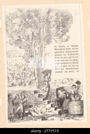 Moritz von Schwind (Zeichner in der Vorlage) Duller, Eduard: Erzherzog Carl von Österreich (Buchillustration). Holzstich 1847 , 1847 Stockfoto