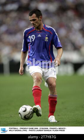 FUSSBALL - FREUNDSCHAFTSSPIEL 2006 - 27/05/2006 - FRANKREICH GEGEN MEXIKO - WILLY SAGNOL (FRA) - FOTO LAURENT BAHEUX / FLASH PRESS Stockfoto