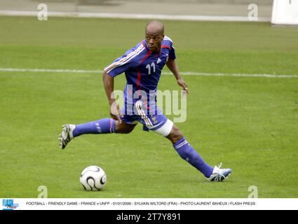 FUSSBALL - FREUNDSCHAFTSSPIEL - FRANKREICH / UNFP - 01/01/2006 - SYLVAIN WILTORD (FRA) - FOTO LAURENT BAHEUX / FLASH PRESS Stockfoto