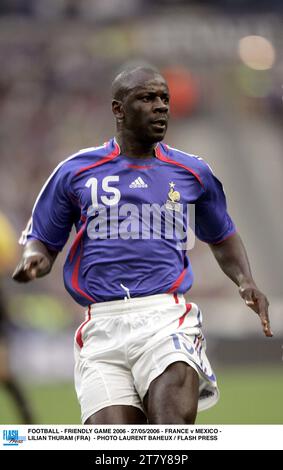 FUSSBALL - FREUNDSCHAFTSSPIEL 2006 - 27/05/2006 - FRANKREICH GEGEN MEXIKO - LILIAN THURAM (FRA) - FOTO LAURENT BAHEUX / FLASH PRESS Stockfoto