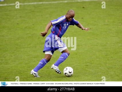 FUSSBALL - FREUNDSCHAFTSSPIEL - FRANKREICH / UNFP - 01/01/2006 - SYLVAIN WILTORD (FRA) - FOTO LAURENT BAHEUX / FLASH PRESS Stockfoto