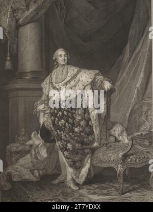 Johann Gotthard von Müller König Ludwig XVI. Kupferstich 1793 , 1793 Stockfoto