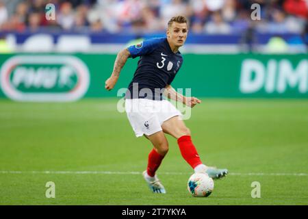 Luca Digne aus Frankreich während des Qualifikationsspiels der Gruppe H zwischen Frankreich und Andorra am 10. September 2020 2019 im Stade de France in Saint-Denis, Frankreich - Foto Mehdi Taamallah / DPPI Stockfoto