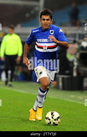 Eder Citadin Martins von der UC Sampdoria in Aktion während des italienischen Meisterschaftsspiels 2014-2015 Serie A zwischen der UC Sampdoria und AS Roma im Luigi Ferraris Stadion am 25. Oktober 2014 in Genua. Foto Massimo Cebrelli / DPPI Stockfoto