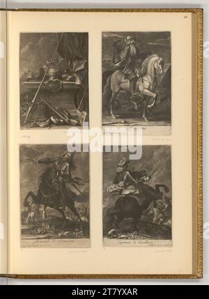 Georg Philipp Rugendas (Ausführende r Künstler in) Prinz zu Pferd. Skifahren 1686-1742 , 1686/1742 Stockfoto