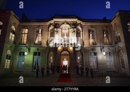 Paris, Frankreich. Oktober 2023. Dieses Foto zeigt das Hotel de Matignon in Paris, Frankreich, am 9. Oktober 2023. Foto: Firas Abdullah/ABACAPRESS.COM Credit: Abaca Press/Alamy Live News Stockfoto