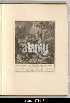 Johann Elias Ridinger (Ausführende r Künstler in) Hirsch. Ätzen 1768 , 1768 Stockfoto