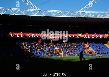 Eine allgemeine Ansicht vor dem Fußballspiel der italienischen Meisterschaft Serie A zwischen Genua CFC und US Citta di Palermo am 17. Januar 2016 im Luigi Ferraris Stadion in Genua, Italien. Foto Massimo Cebrelli / DPPI Stockfoto