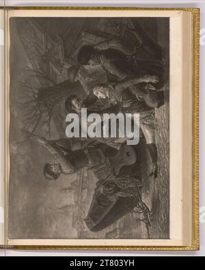 Bernhard ritt Maximilian Julius Leopold, Herzog zu Braunschweig und Lüneburg fand seinen Tod in den Wellen. Skifahren 18. Jahrhundert, 18. Jahrhundert Stockfoto