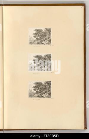 Johann Christoph Erhard (ausführende r Künstler in) Landschaft mit Weg und Brücke. Ätzen 1817 , 1817 Stockfoto