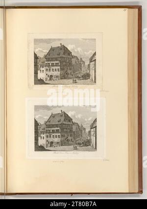 Johann Christoph Erhard (ausführende r Künstler in) Albrecht Dürers Haus in Nürnberg. Ätzen 1816 , 1816 Stockfoto