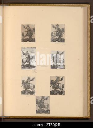 Albrecht Dürer St. Georg zu Pferd. Kupferstich 16.- 19. Jahrhundert Stockfoto