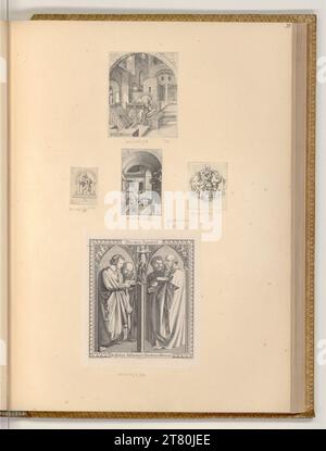 Albrecht Dürer Heiliger Christophorus; Heiliger Georg; Heiliger Hieronymus; die vier Apostel. Ätzen 1642; 1833; nach 1515 Stockfoto