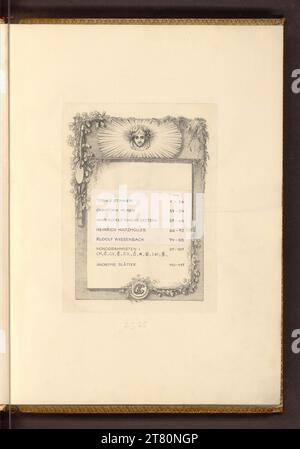 Joseph Fischer (ausführende r Künstler in) Inhaltsverzeichnis. Ätzen nach 1822 Stockfoto