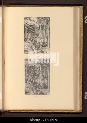 Hieronymus Hopfer (Ausführende r Künstler in) Flucht nach Ägypten. Ätzen 1525-1550 , 1525/1550 Stockfoto