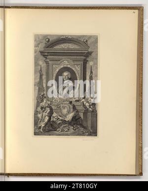 Jacob Matthias Schmutzer Porträt Josef Wenzel von Liechtenstein. Ätzen 1748-1811 , 1748/1811 Stockfoto