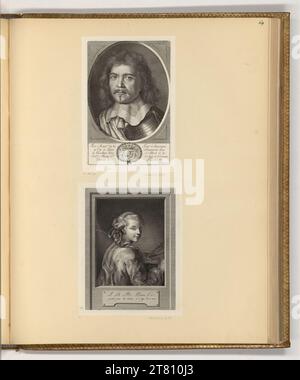 Johann Gotthard von Müller (Gravierer) Porträts. Kupferstich, Ätzung 1762-1830 , 1762/1830 Stockfoto