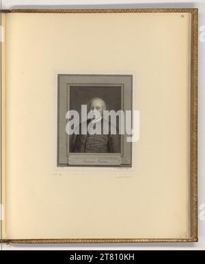 Johann Gotthard von Müller Porträt August Gottlieb Spangenberg. Kupferstich, Ätzung 1762-1830 , 1762/1830 Stockfoto