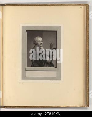 Johann Gotthard von Müller Selbstporträt Anton Graff. Kupferstich, Ätzung 1762-1830 , 1762/1830 Stockfoto